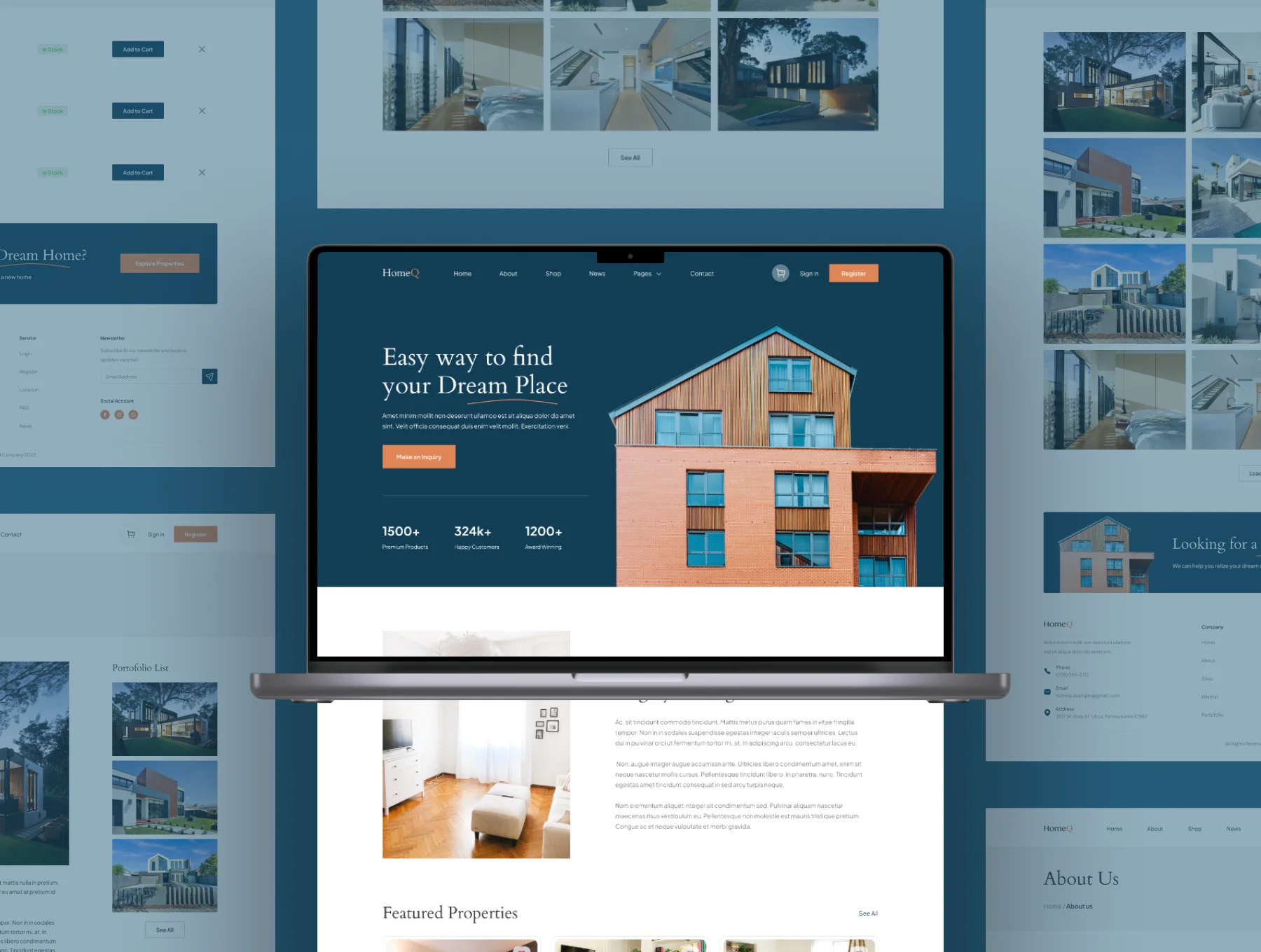 HomeQ - Real Estate Web Templates 7