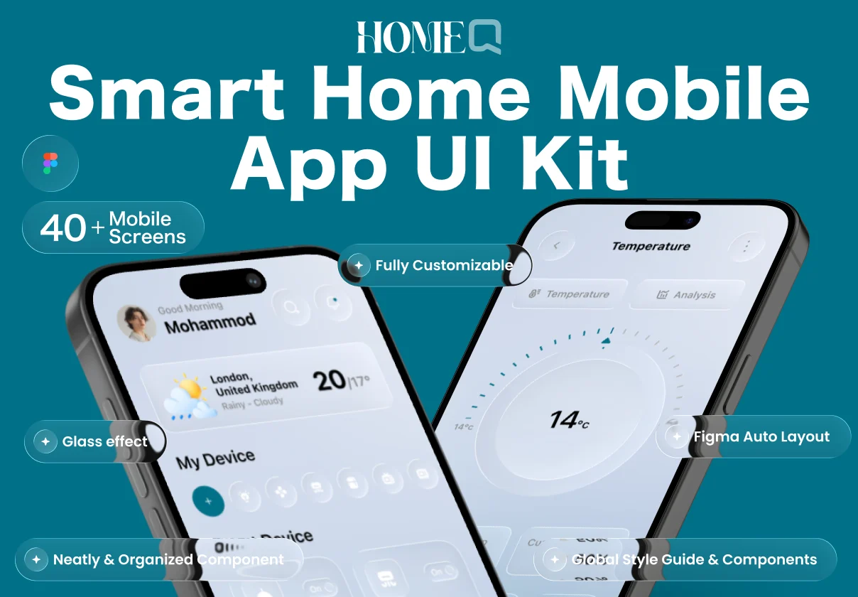 HomeQ - Smart Home App UI Kit