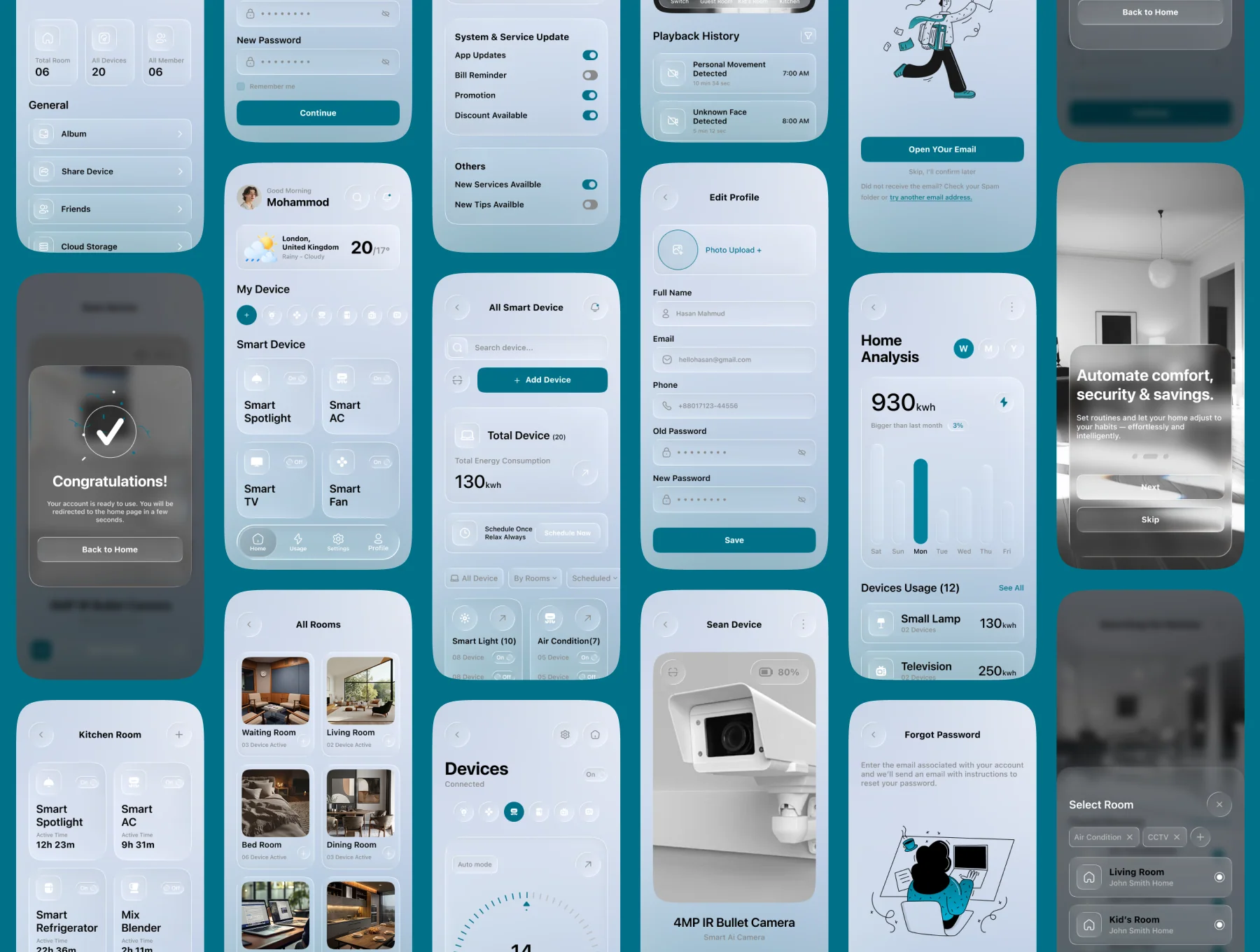 HomeQ - Smart Home App UI Kit 7