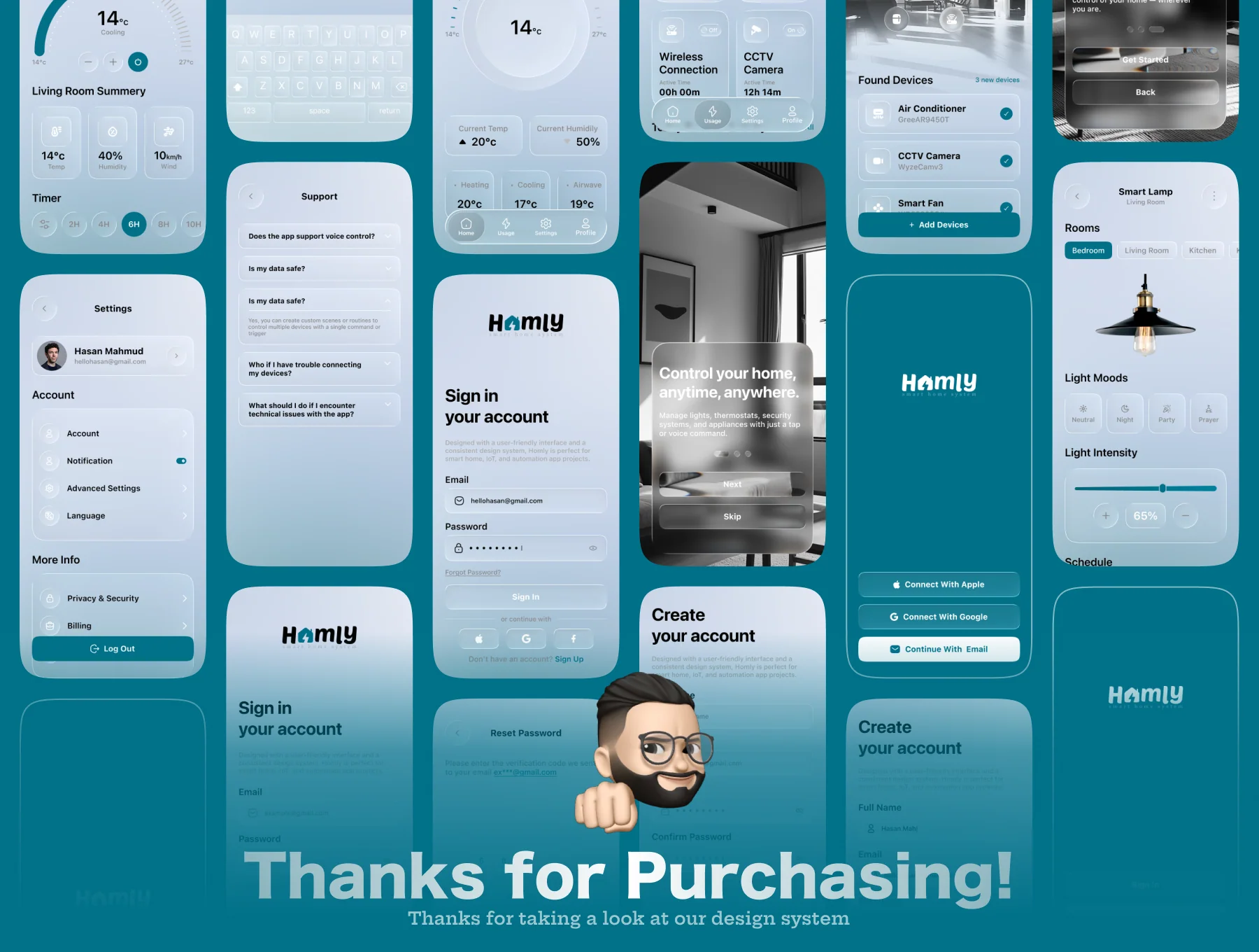 HomeQ - Smart Home App UI Kit 8