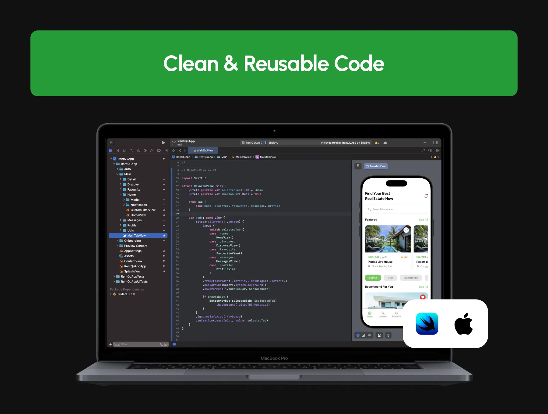 HomeQu - Real Estate App UI Kit + Code Templates 4