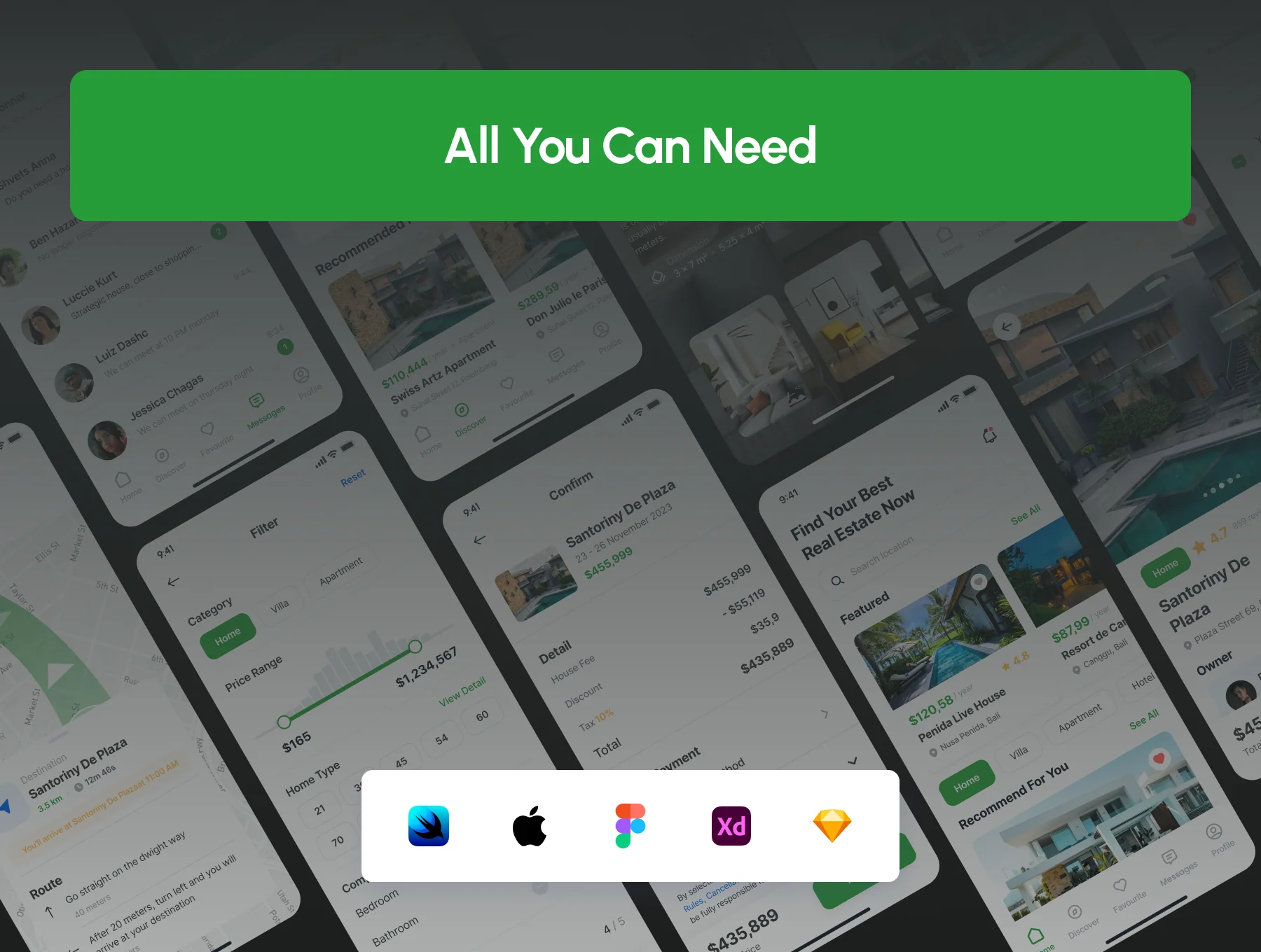 HomeQu - Real Estate App UI Kit + Code Templates 5
