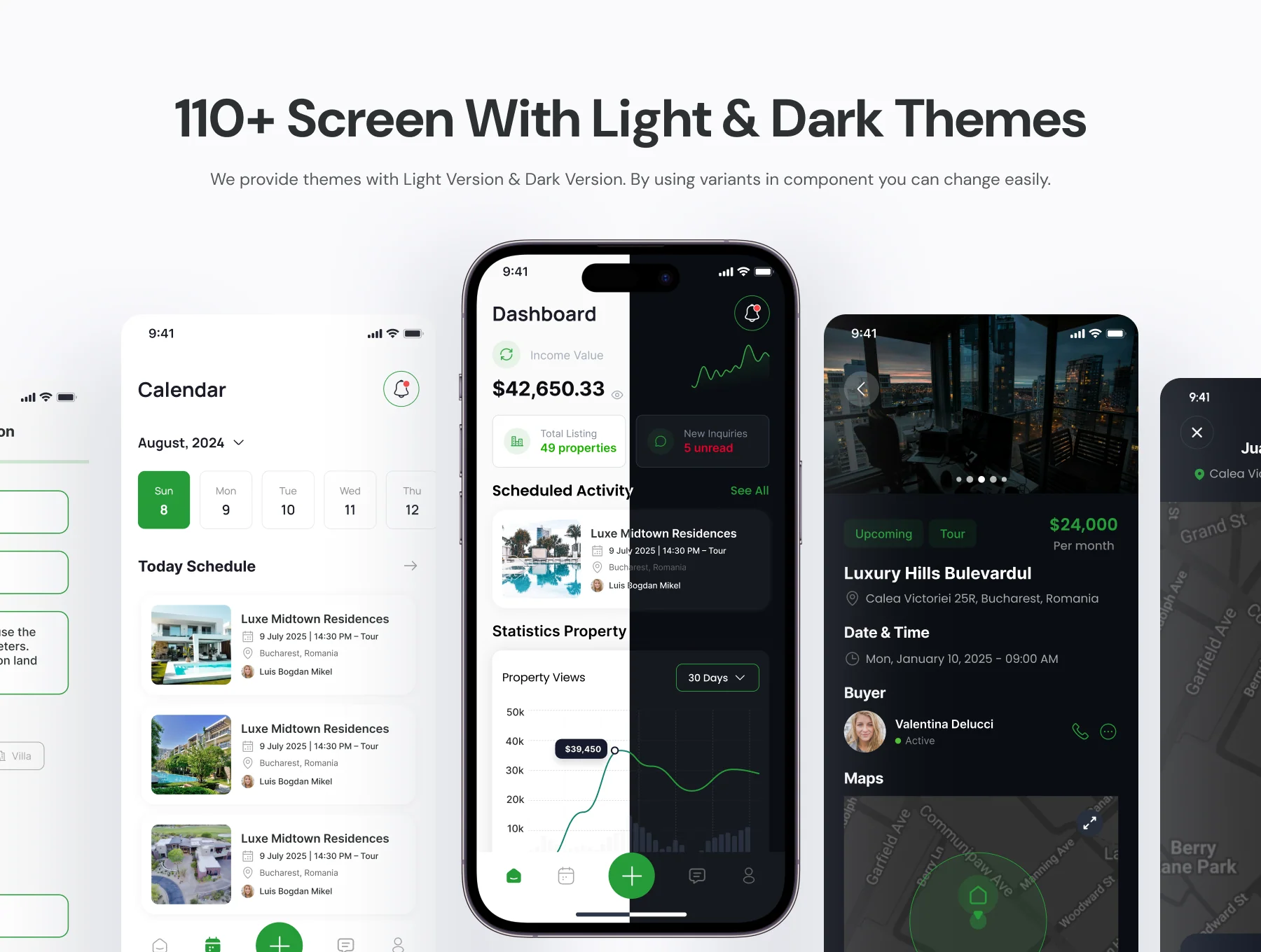 HomeQu Seller - Real Estate Seller Mobile App UI Kit 4