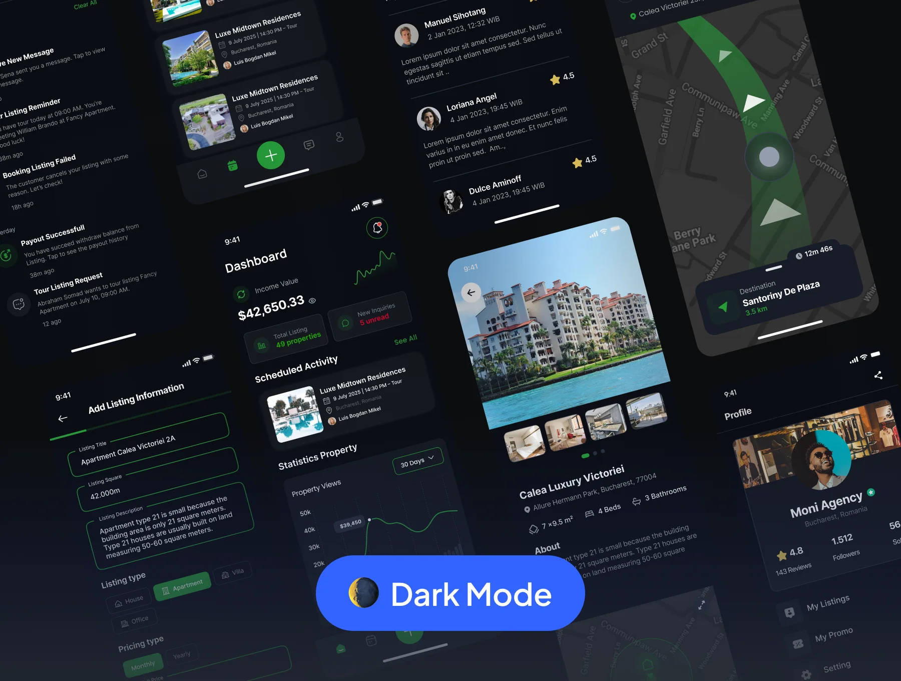 HomeQu Seller - Real Estate Seller Mobile App UI Kit 6