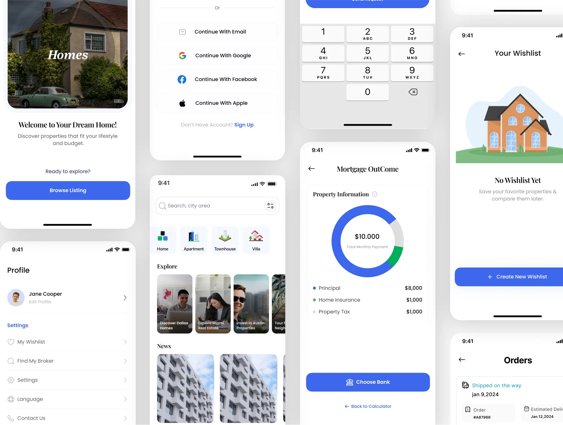 Homes-Mortgage Real-Estate Mobile 5