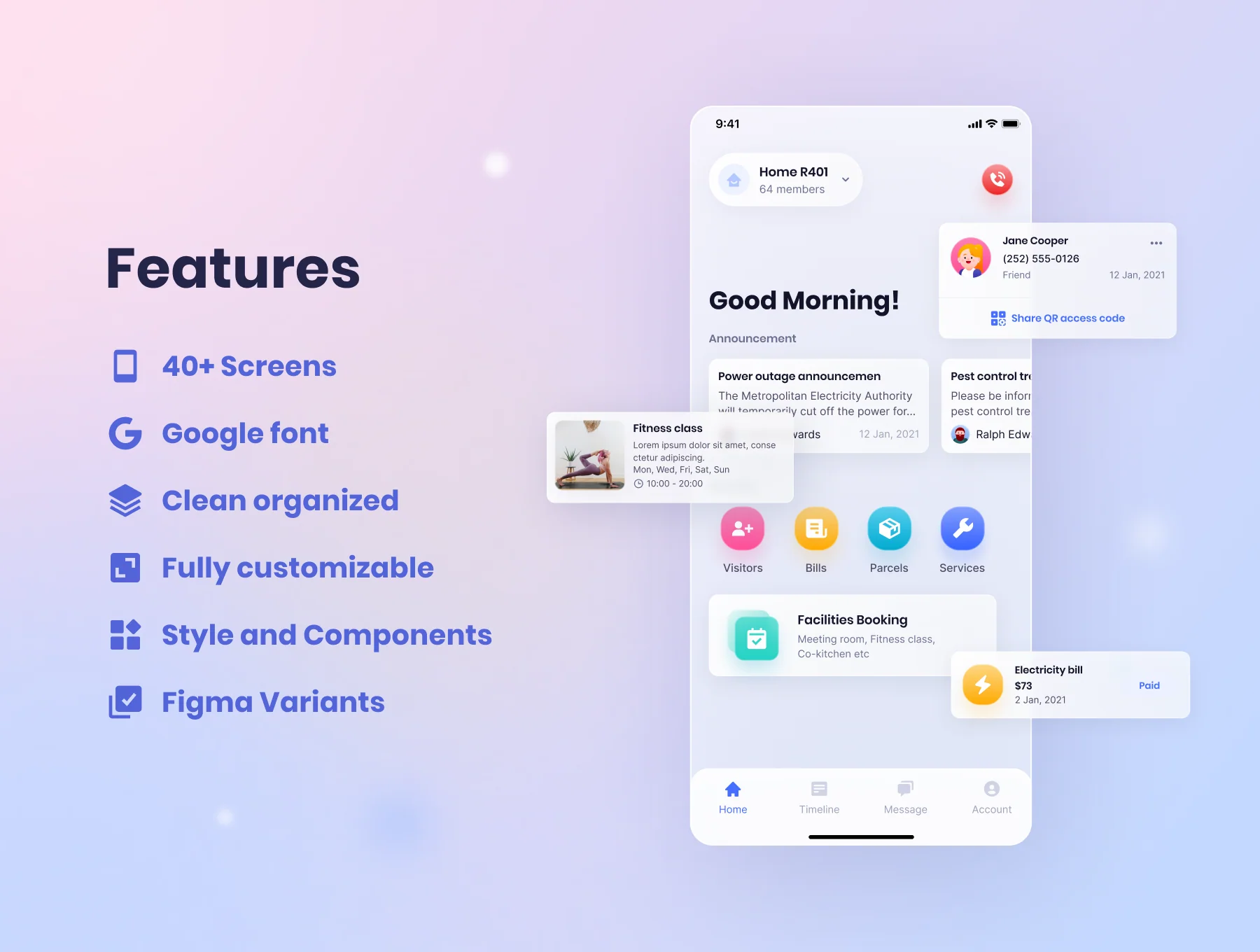 HOMETEQ - Smart Living App UI Kit 2