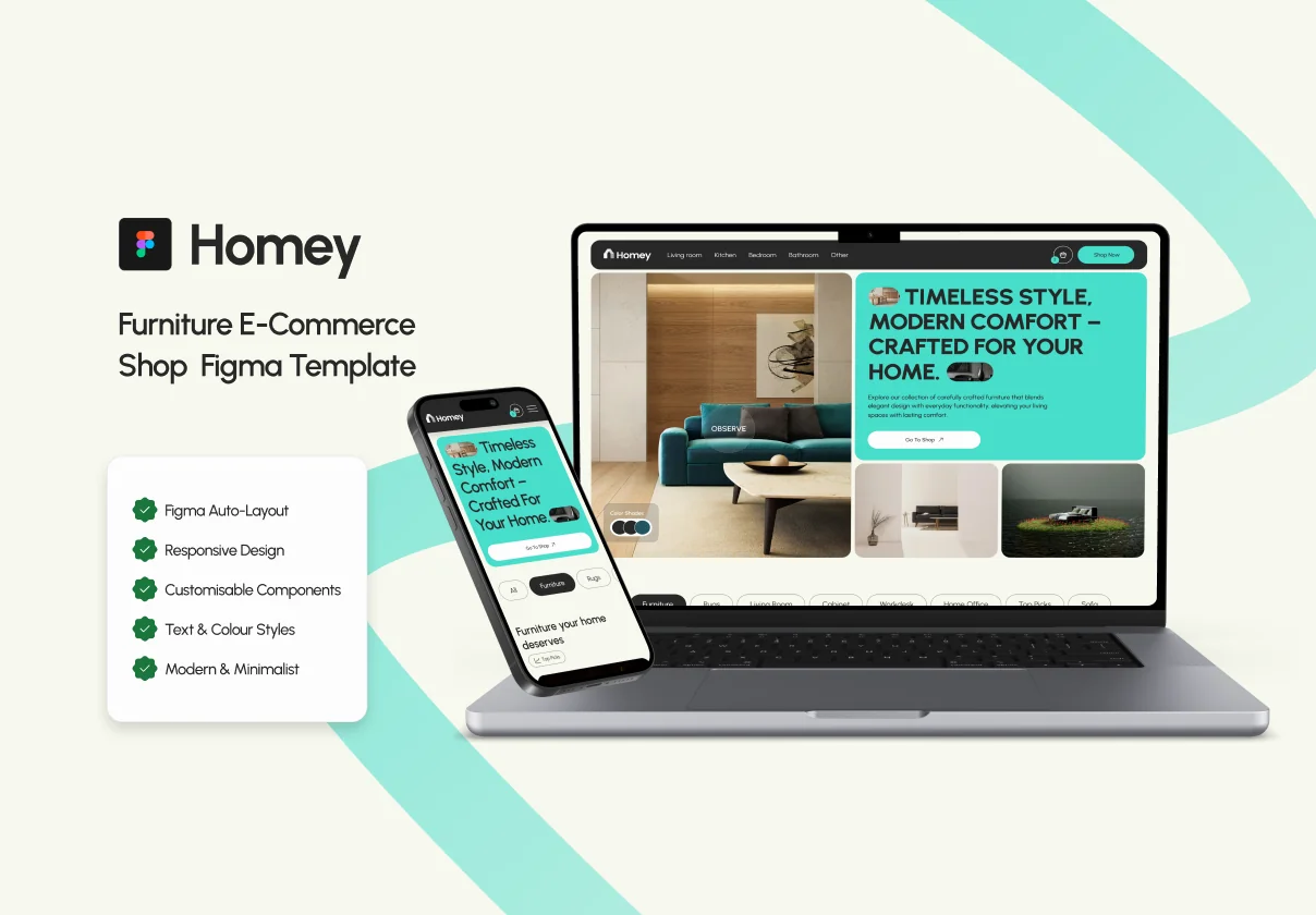Modern Furniture E-commerce UI Kit