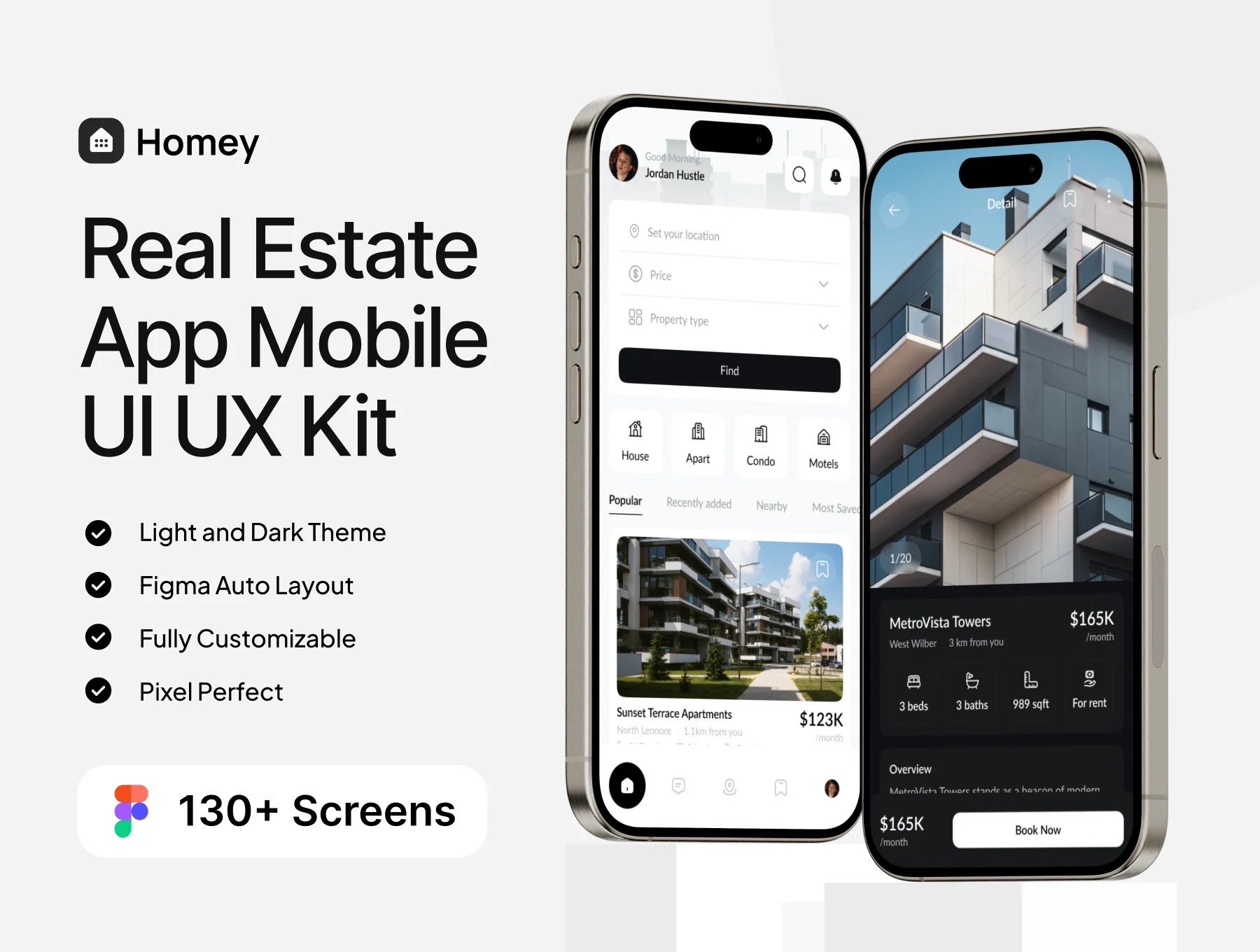 Homey - Real Estate Mobile App UI KIT