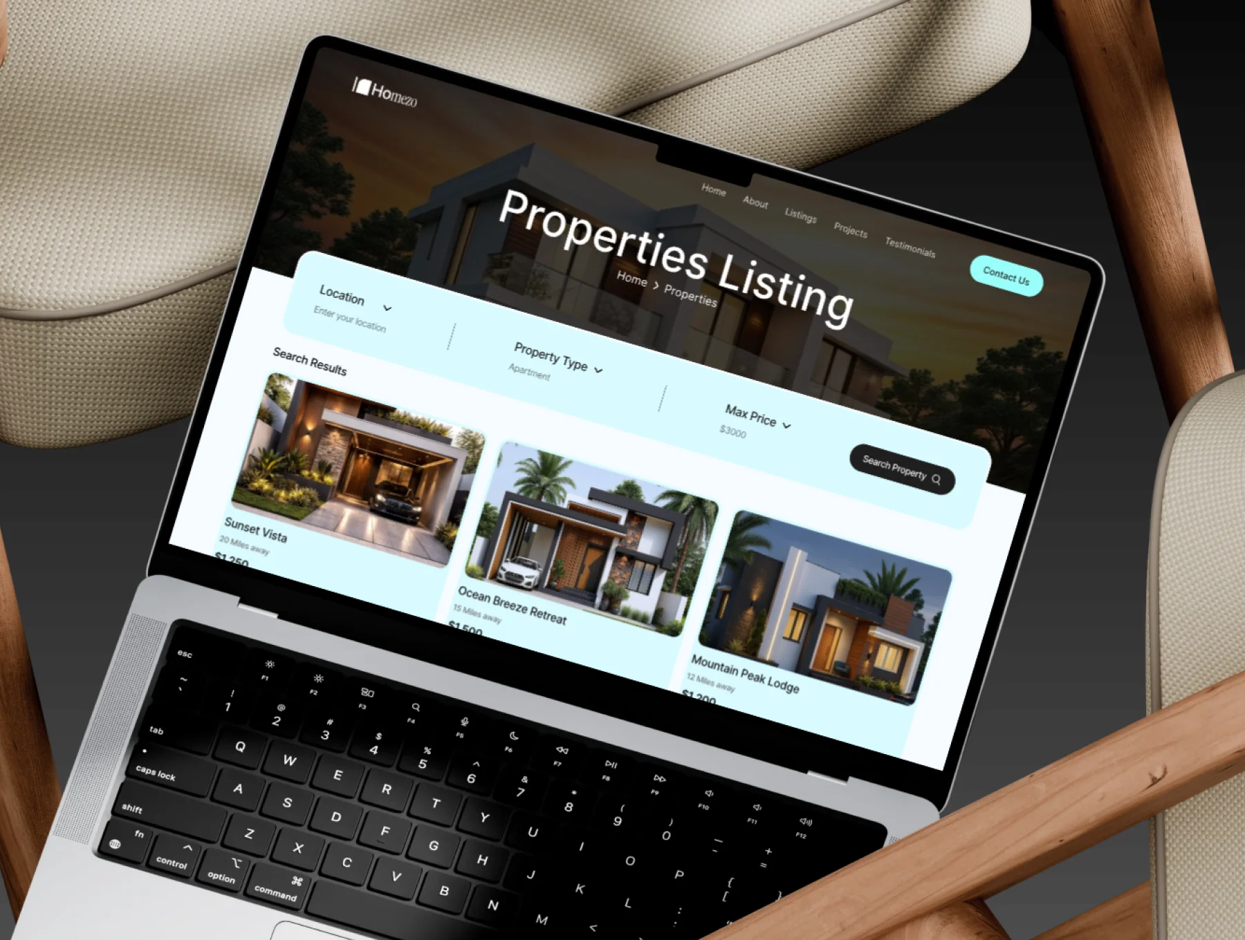 Homezo – Real Estate & Property Framer Template 2
