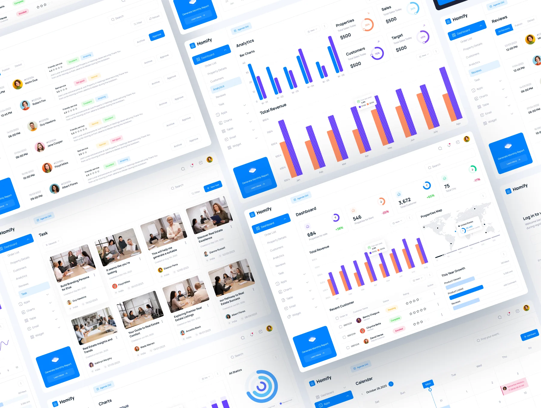 Homify - Real Estate SaaS UI KIT 6