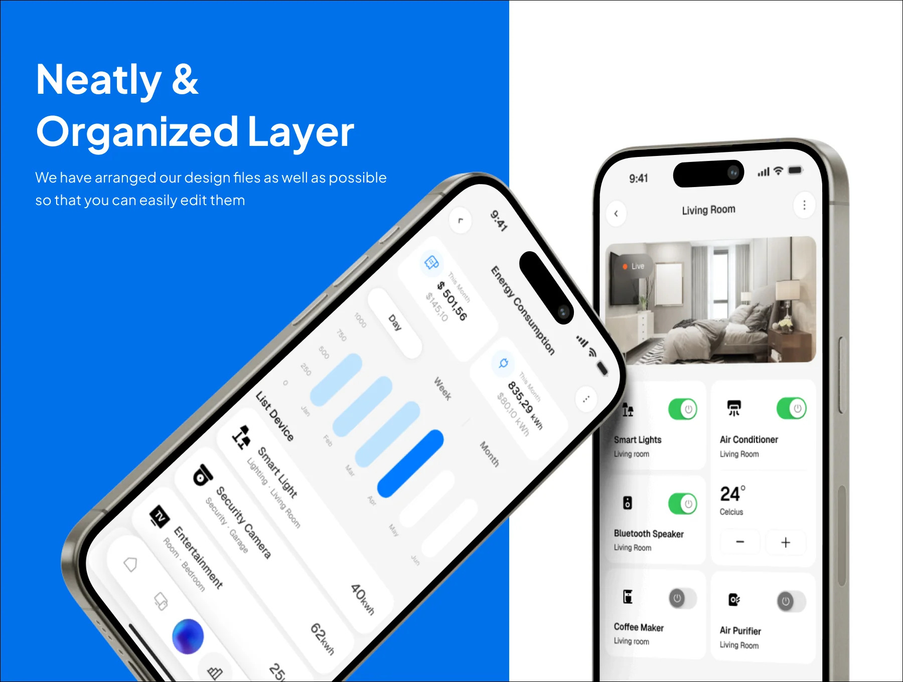 Homiq - Smarthome Control Premium UI KIts App 3