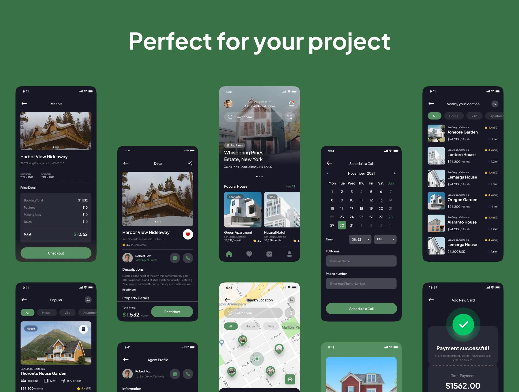 Homisy - Real Estate App IOS UI Kits 5