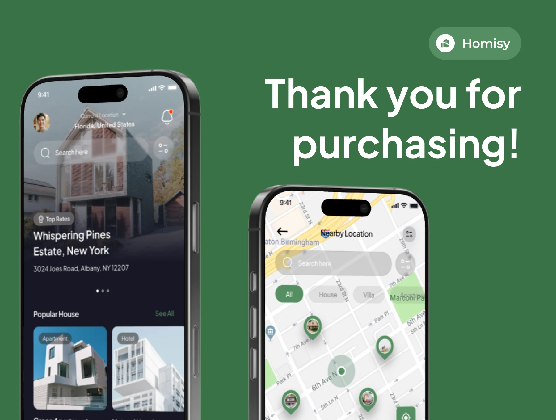 Homisy - Real Estate App IOS UI Kits 6