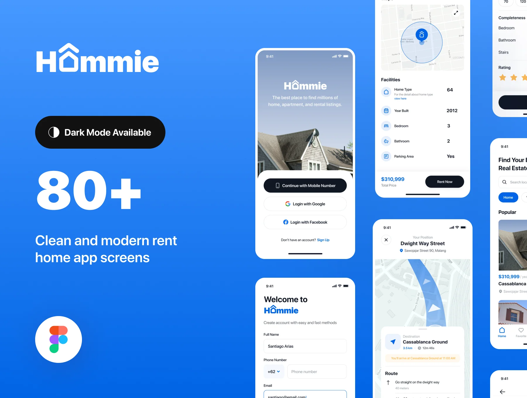 Hommie - Real Estate App UI Kit