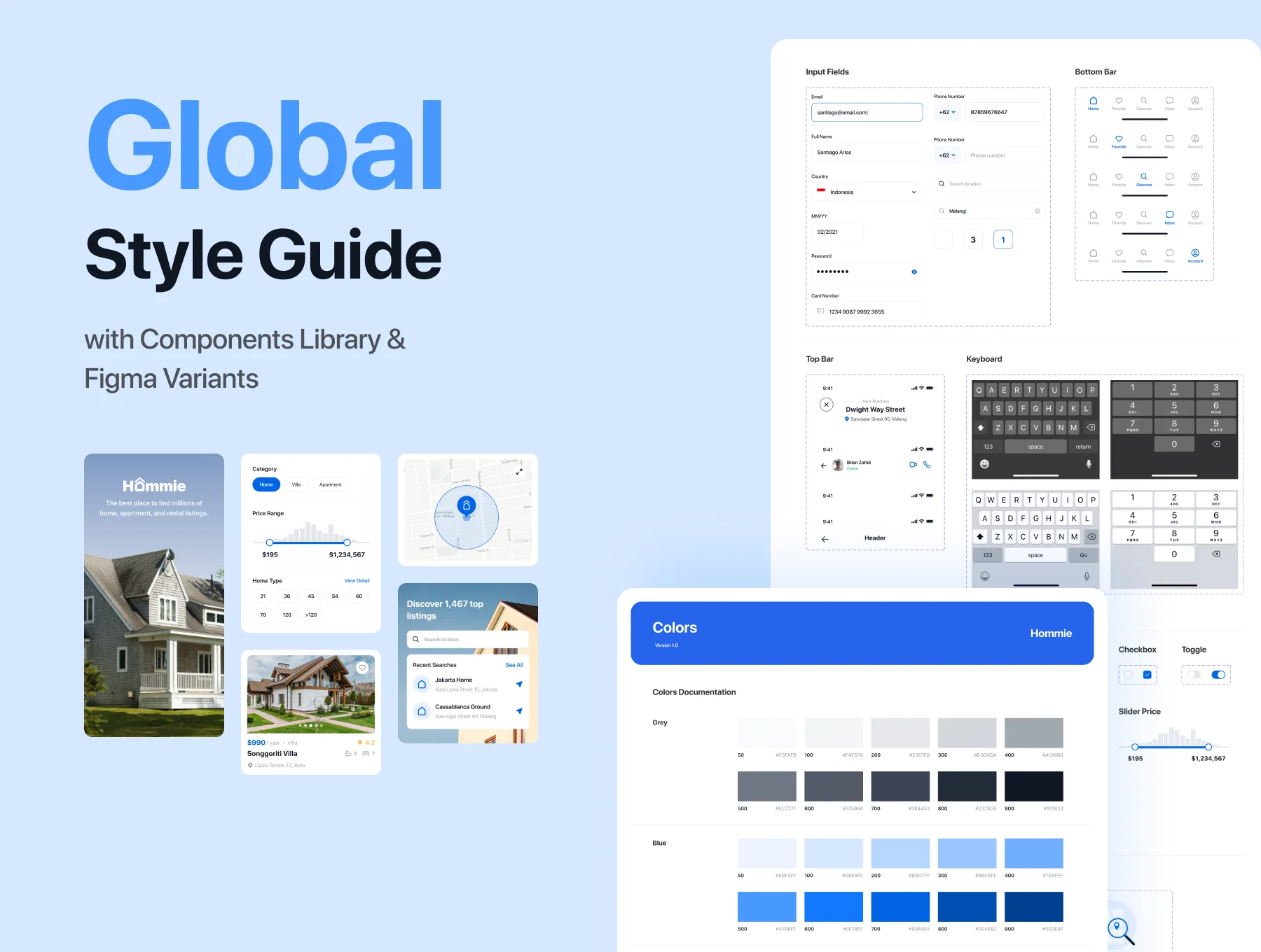Hommie - Real Estate App UI Kit 3