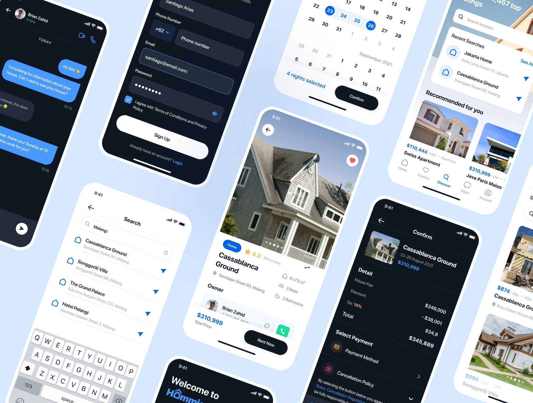 Hommie - Real Estate App UI Kit 5