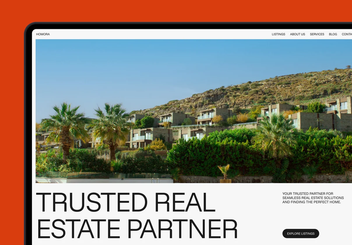 HOMORA – Real Estate Company Website