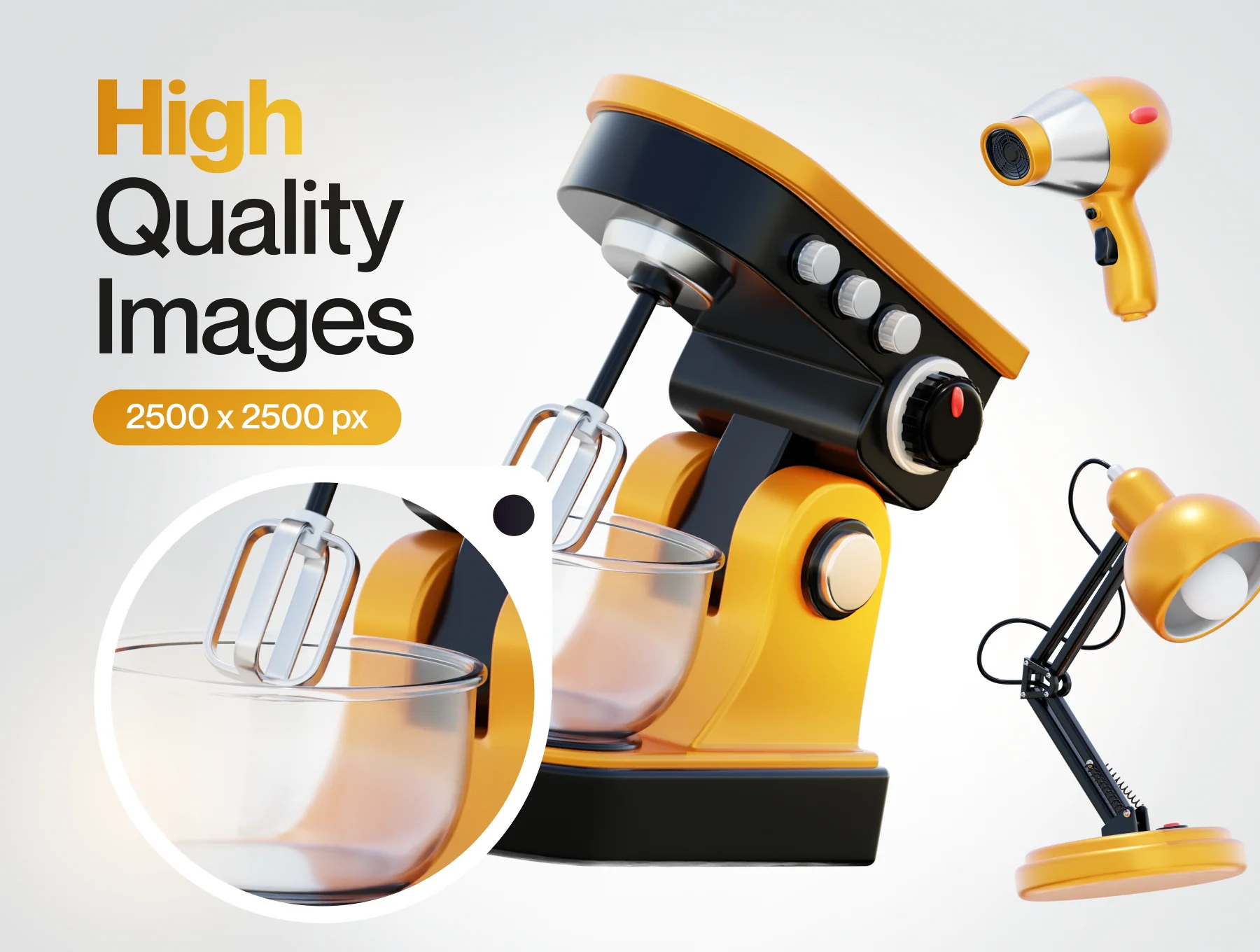 Homy - Home Appliances 3D Icon Set 4