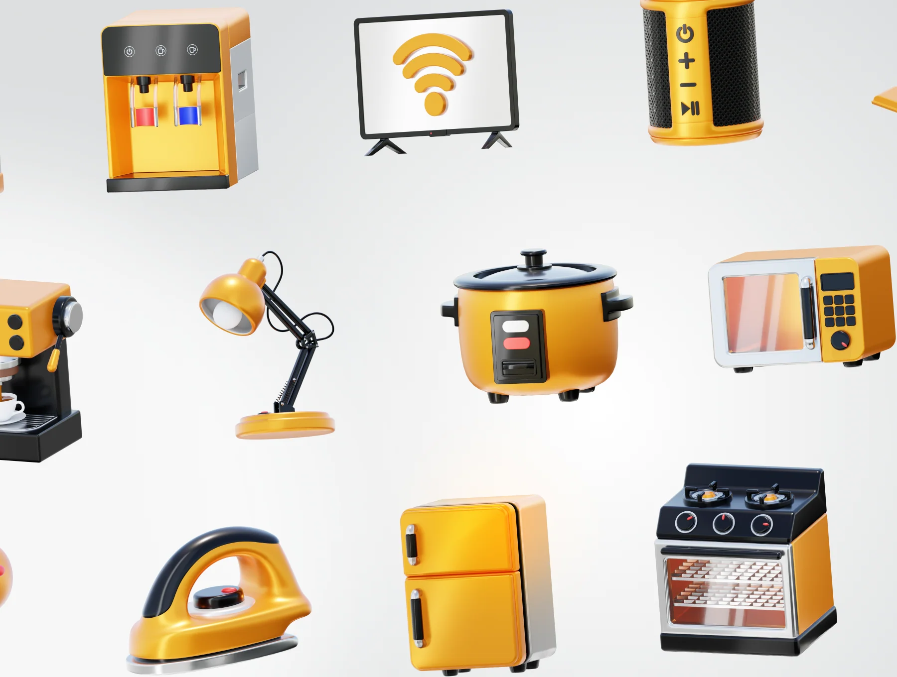 Homy - Home Appliances 3D Icon Set 8