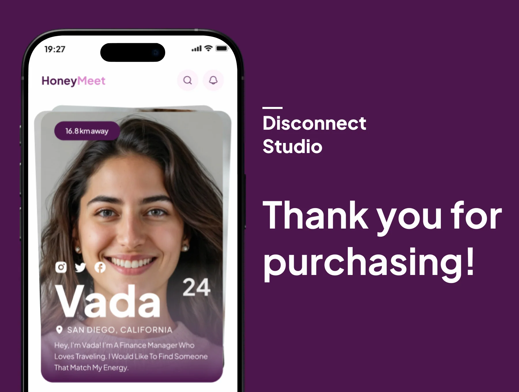 HoneyMeet  - Dating Mobile App UI Kits 6