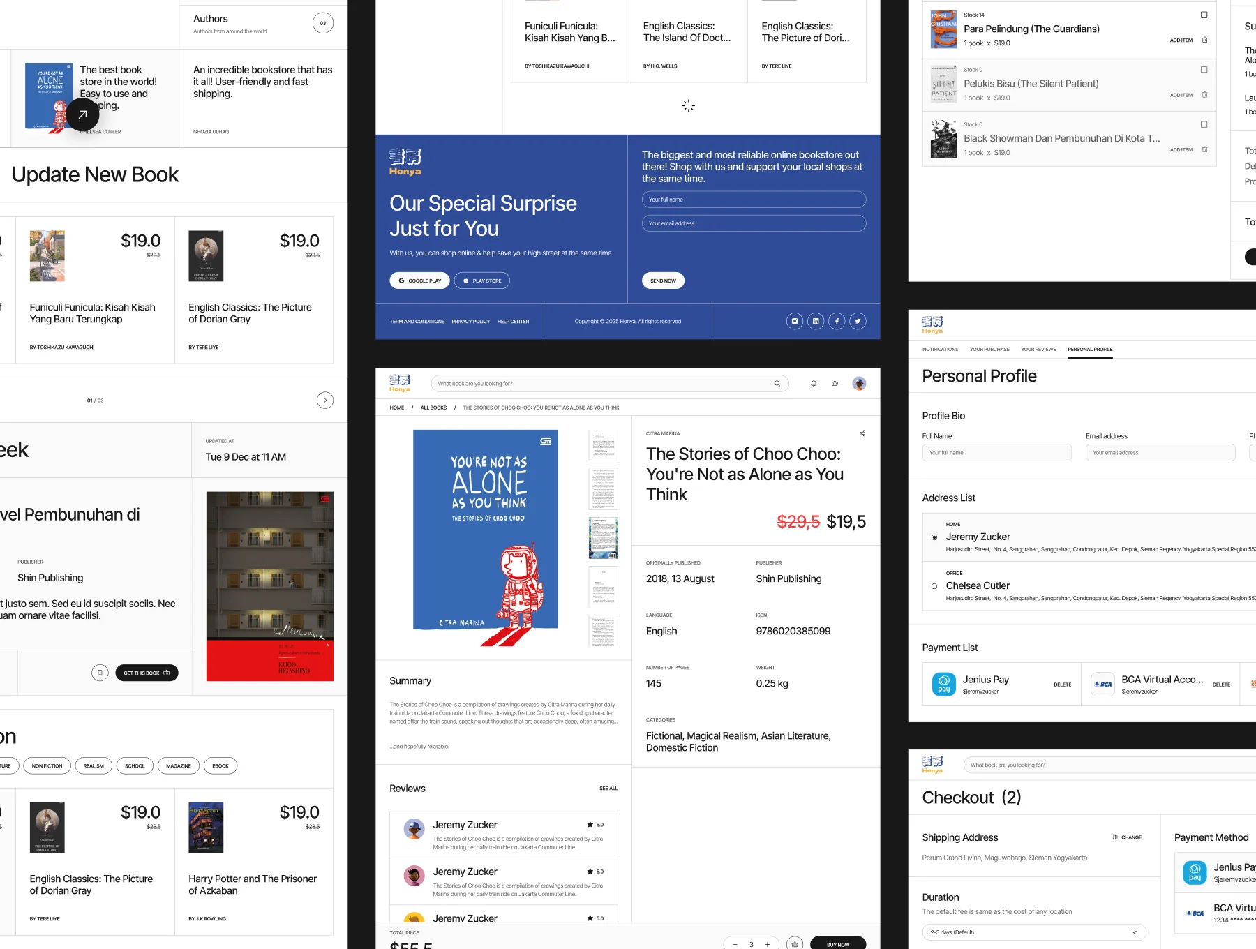 Honya - Bookstore Ecommerce Website 5