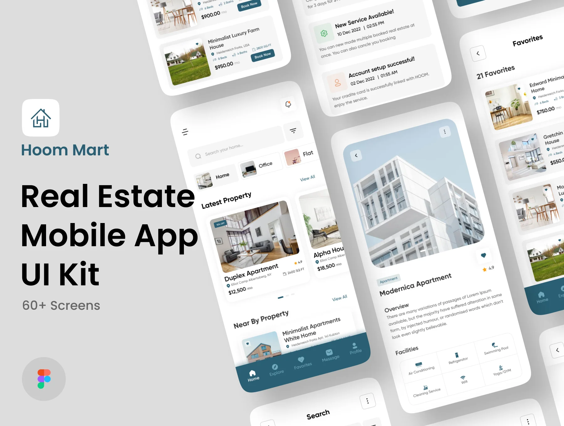 Hoom Mart - Real Estate App UI Kit
