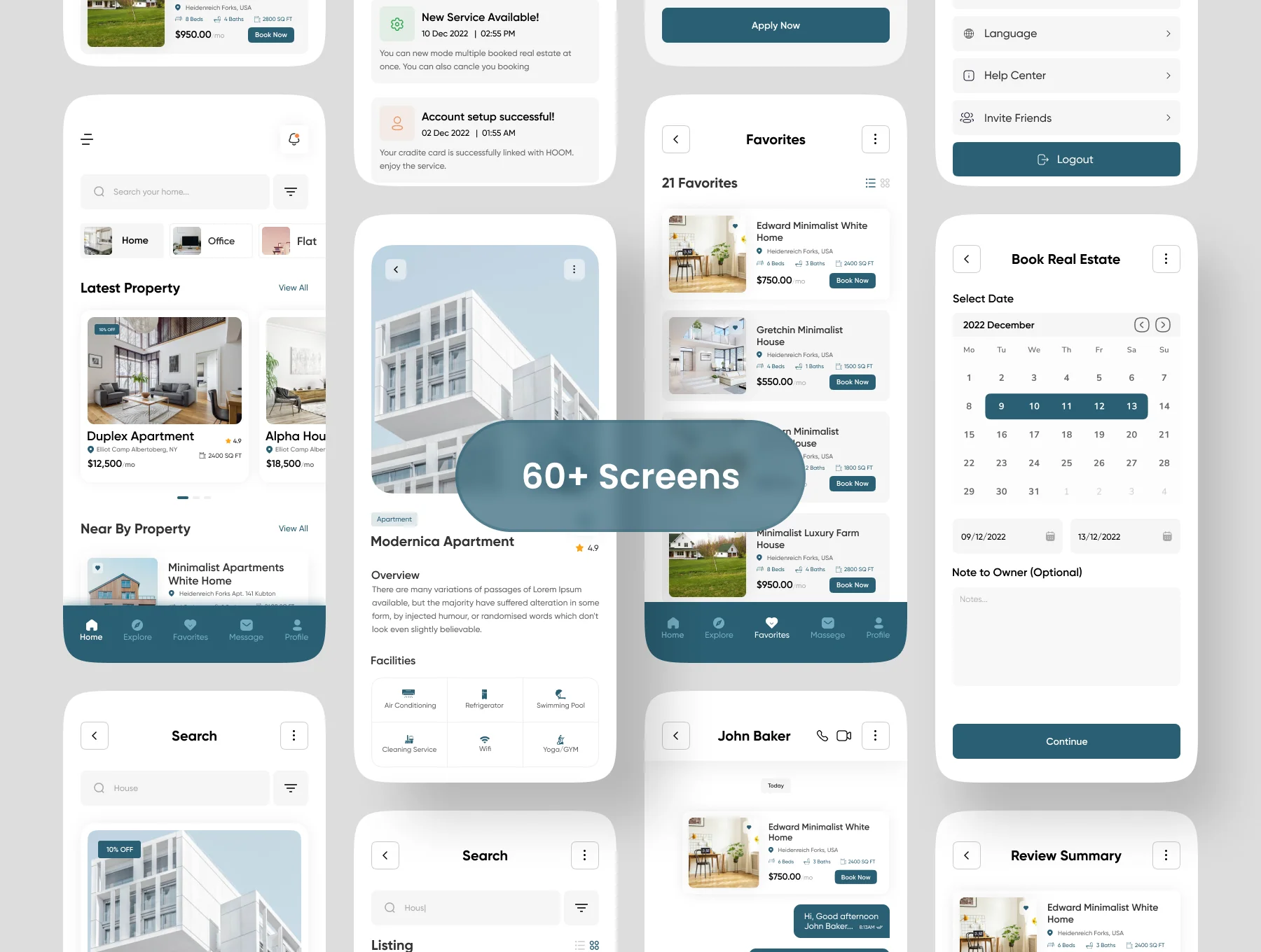 Hoom Mart - Real Estate App UI Kit 2