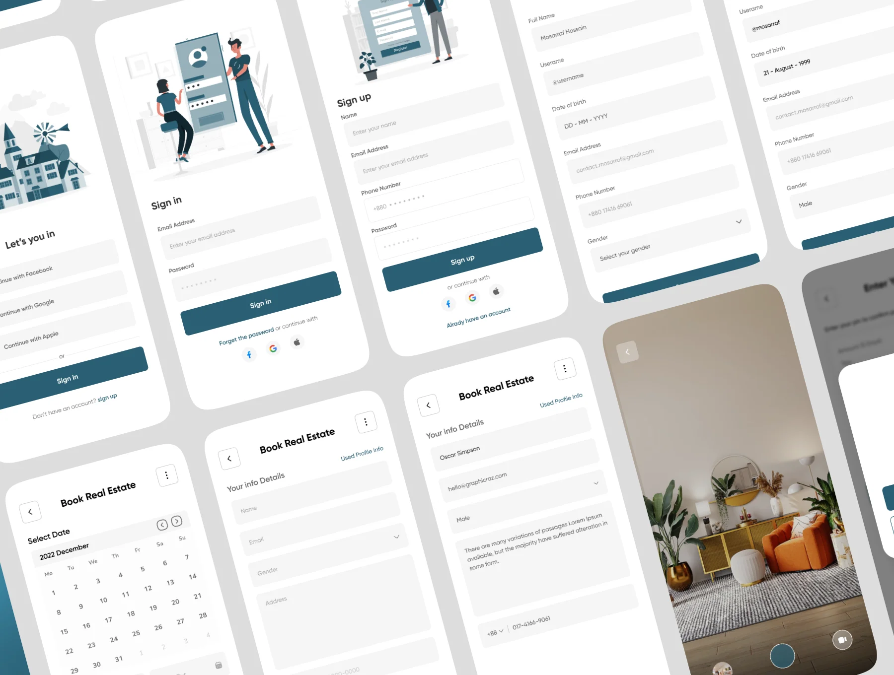 Hoom Mart - Real Estate App UI Kit 5