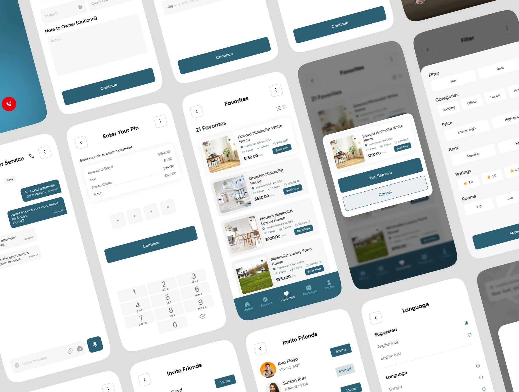 Hoom Mart - Real Estate App UI Kit 7