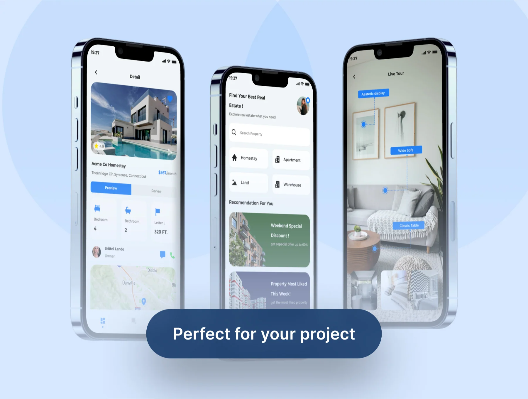 Hoomiw - Real Estate Mobile App UI Kits 7