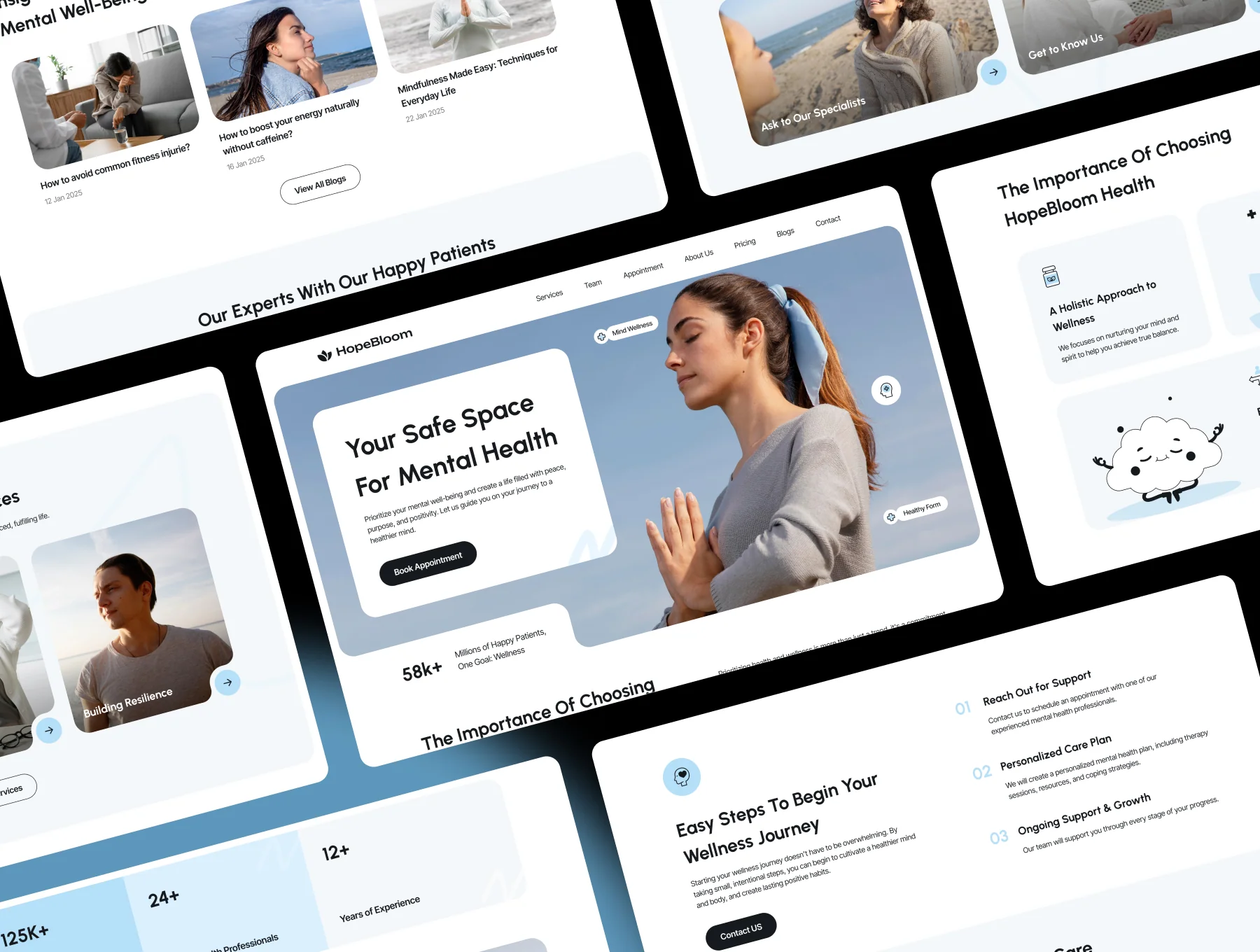 HopeBloom - Wellness Website Template 3