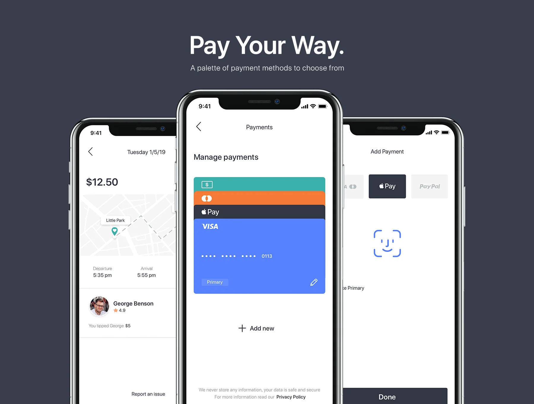 Hopin Ride Booking UI Kit 3