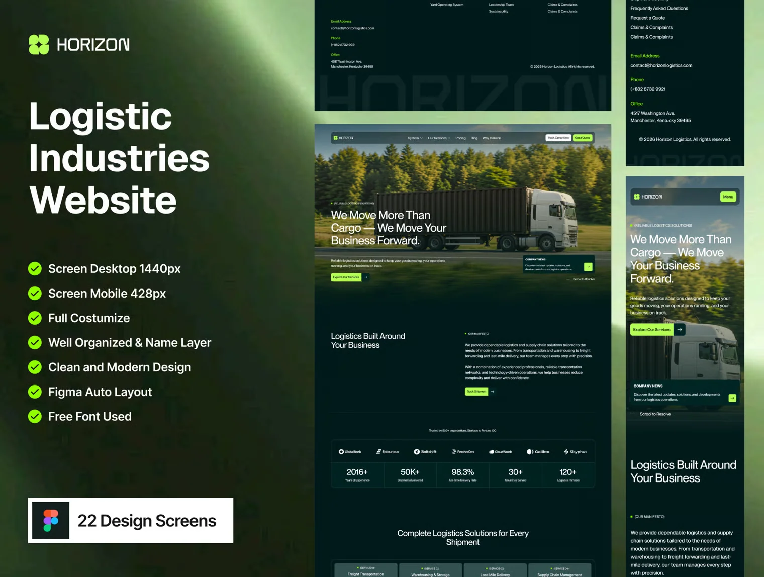 Horizon - Logistic Industries Website Template