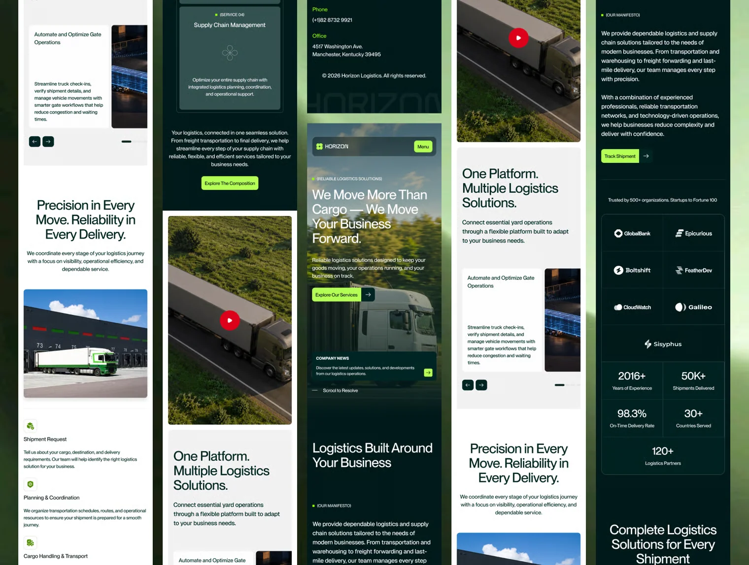 Horizon - Logistic Industries Website Template 3
