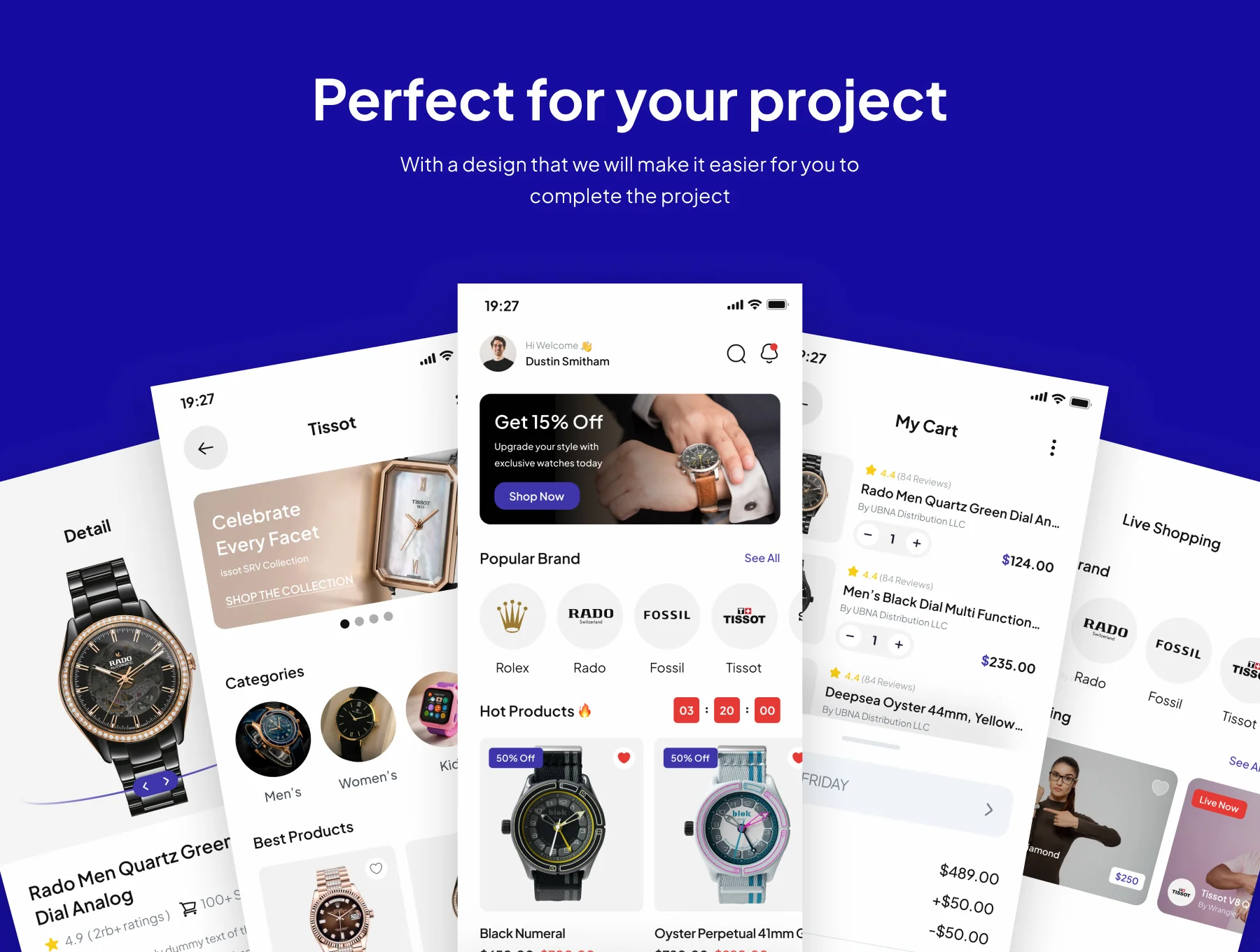Horology - Watch Shop App UI Kits 4