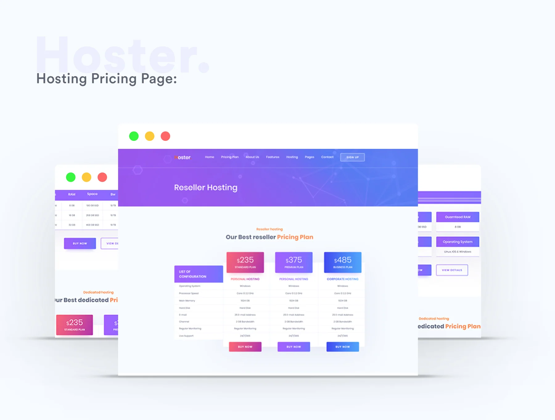 Hoster – Domain Hosting Business PSD Templates 4