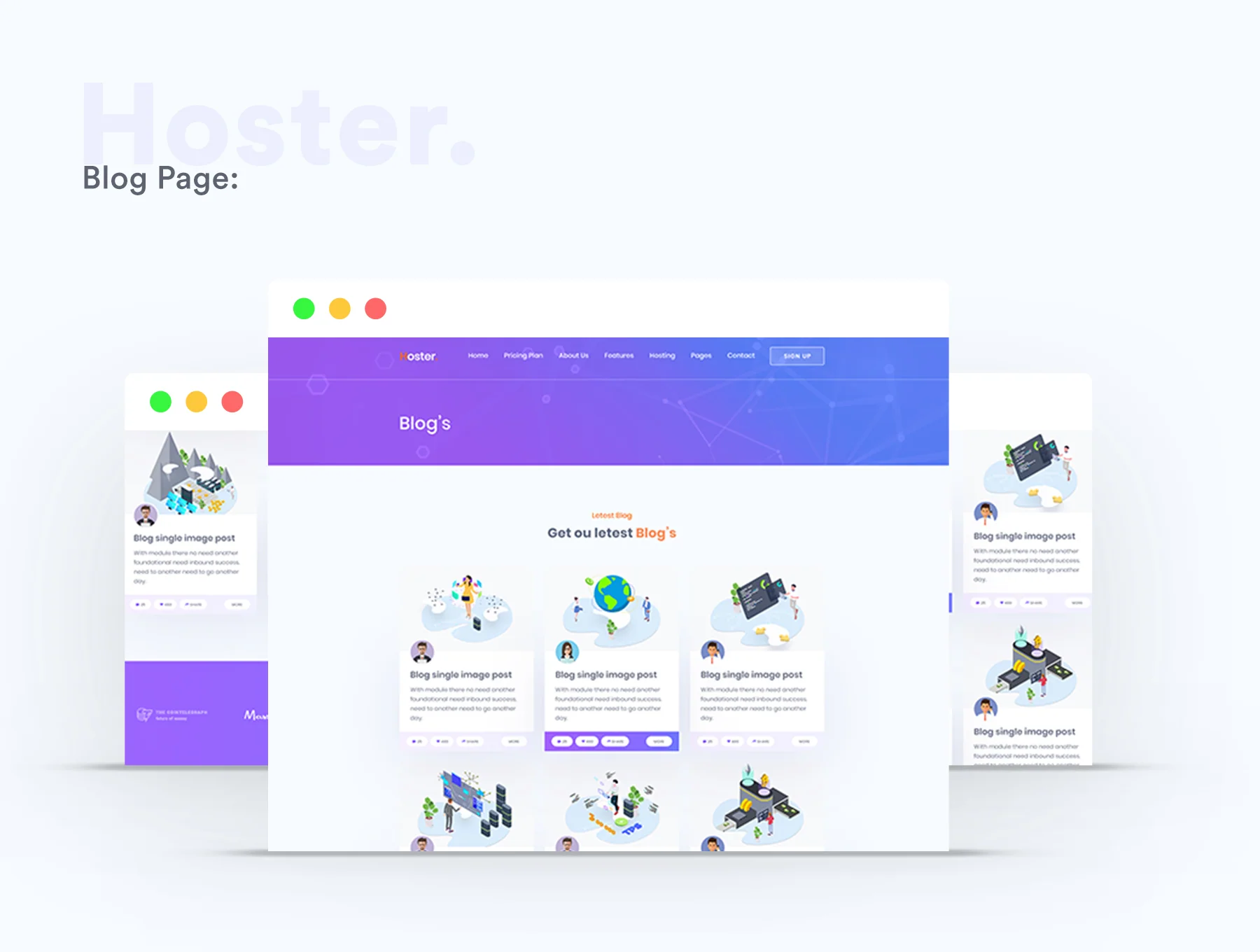 Hoster – Domain Hosting Business PSD Templates 6