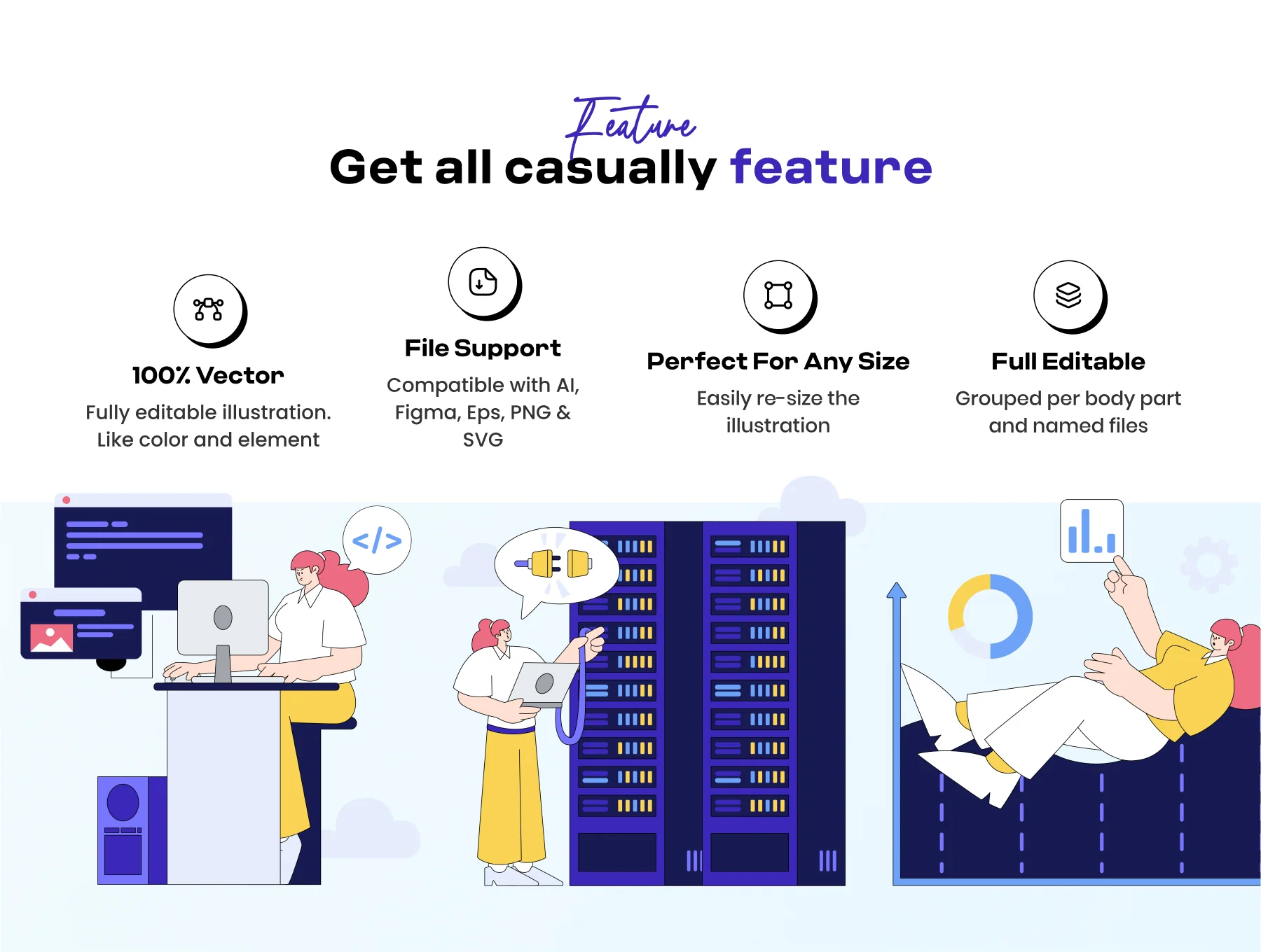 Hosting & Server Technology Illustration Pack 3