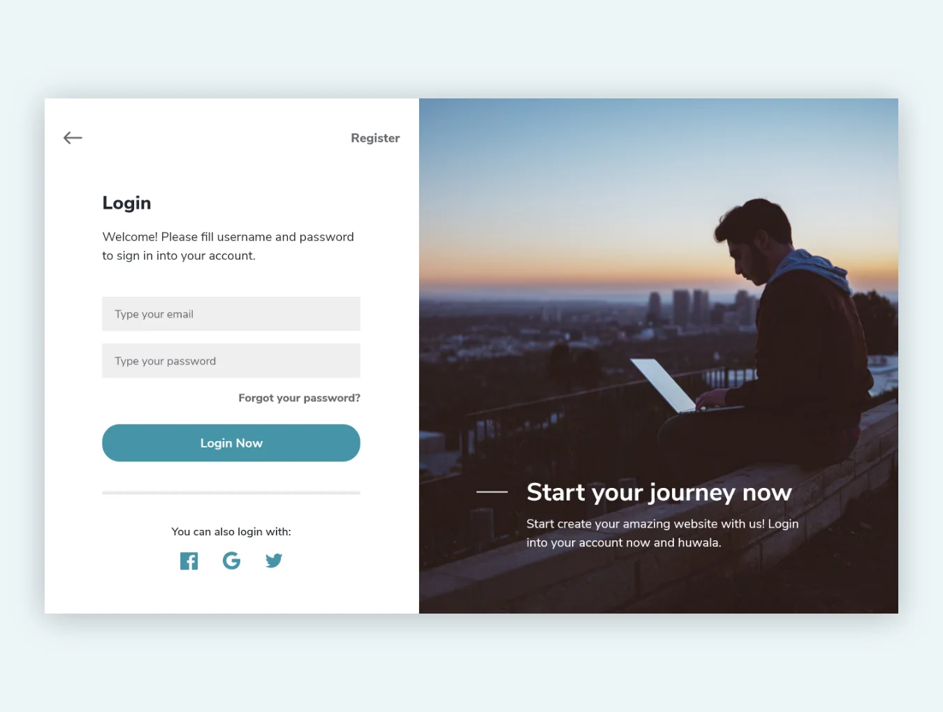 Hosting Service Landing