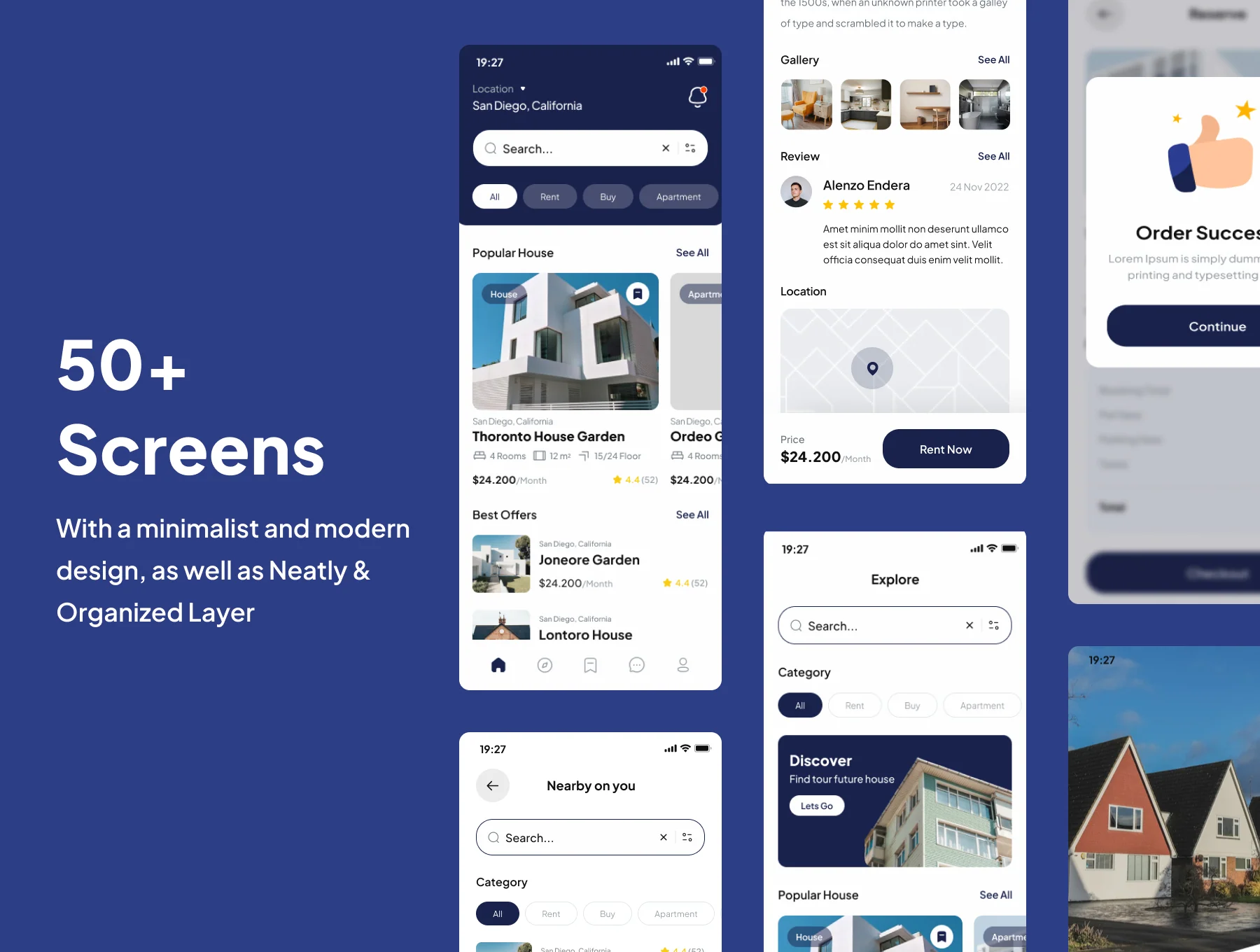 Hosurent - Real Estate App UI Kits 2