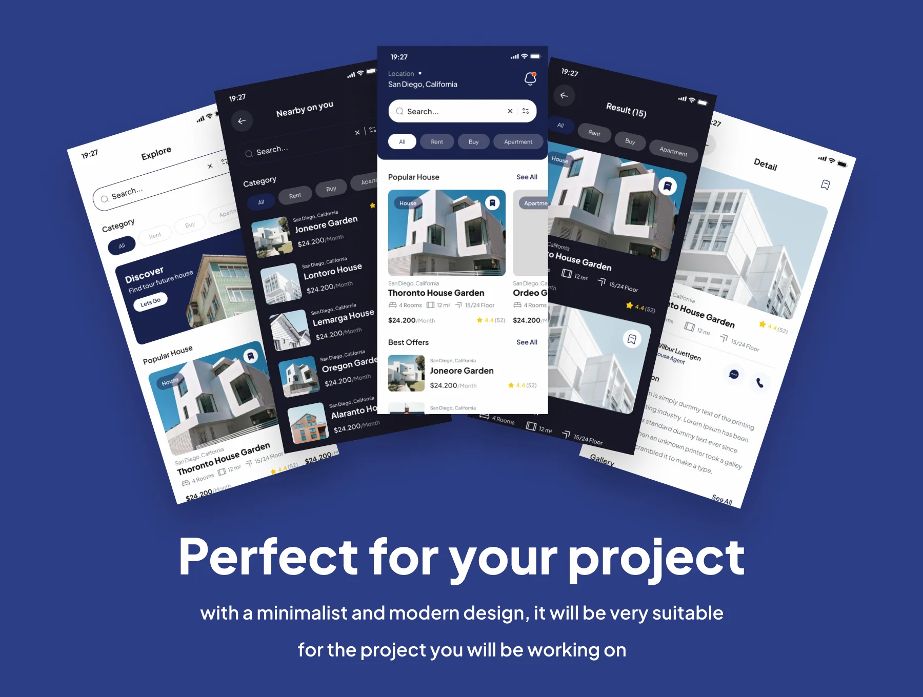 Hosurent - Real Estate App UI Kits 4