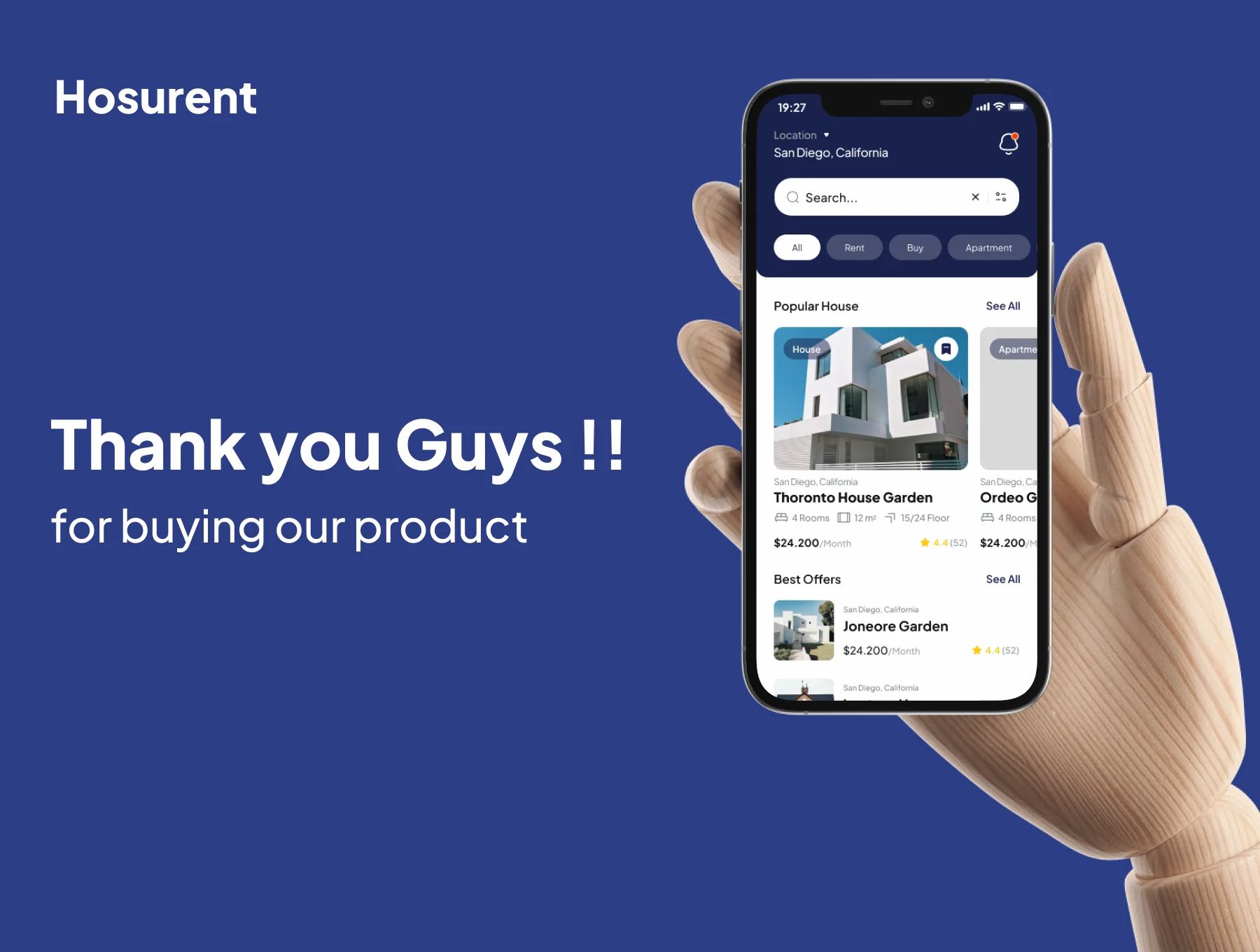 Hosurent - Real Estate App UI Kits 6