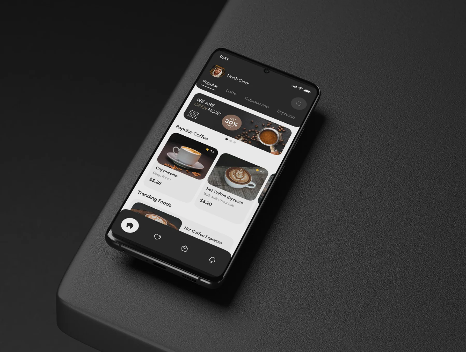 Hotcup - Coffee Shop Mobile App UI Kit 3