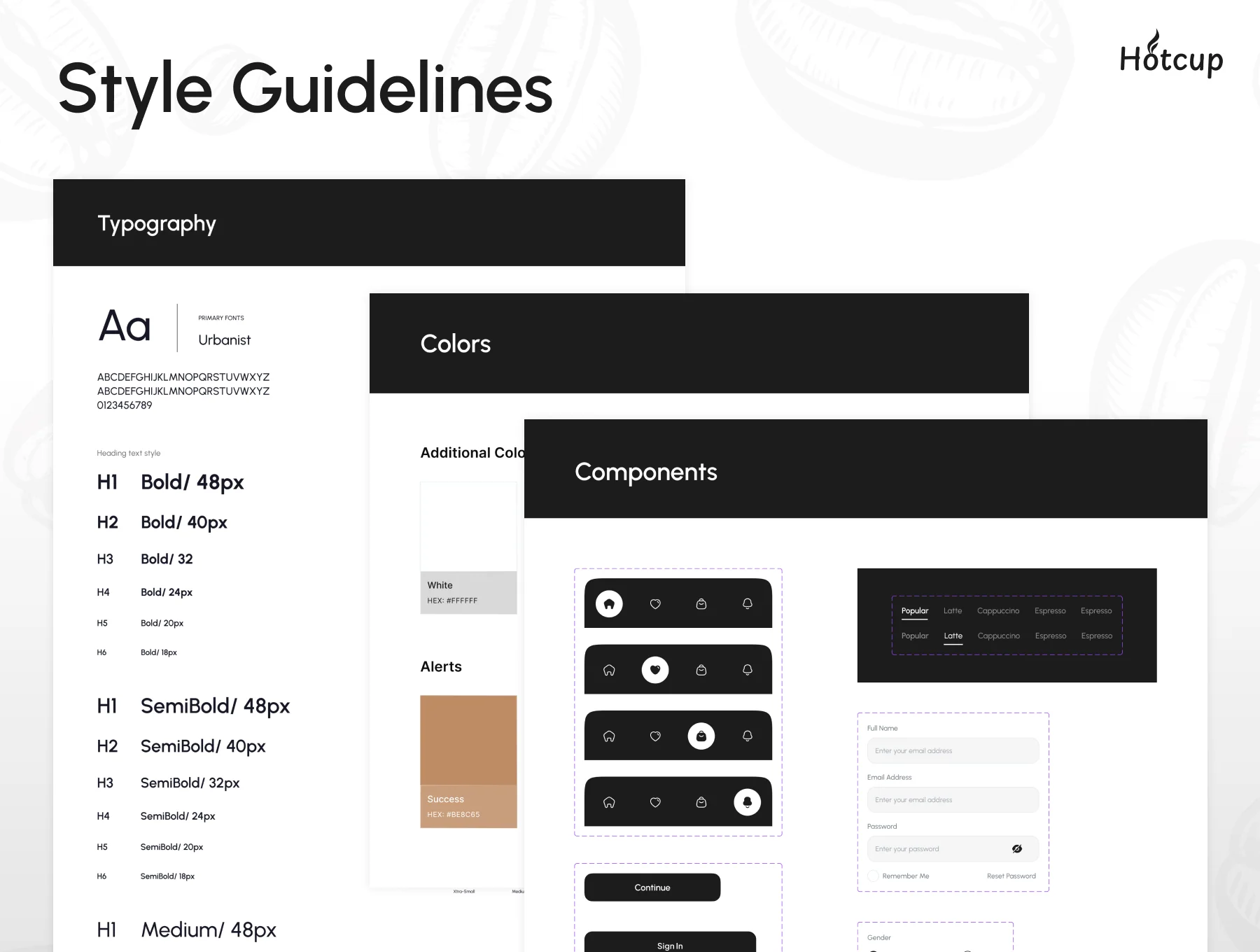 Hotcup - Coffee Shop Mobile App UI Kit 4