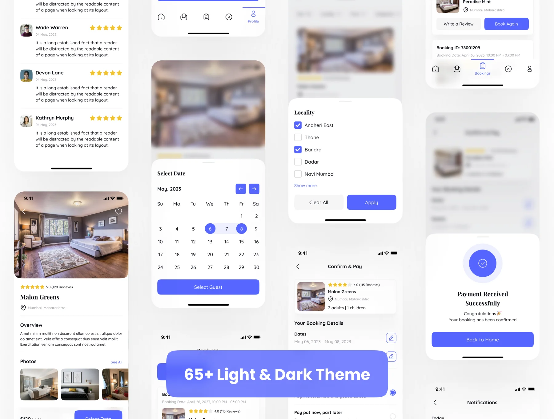Hotel Booking App UI Kit 6