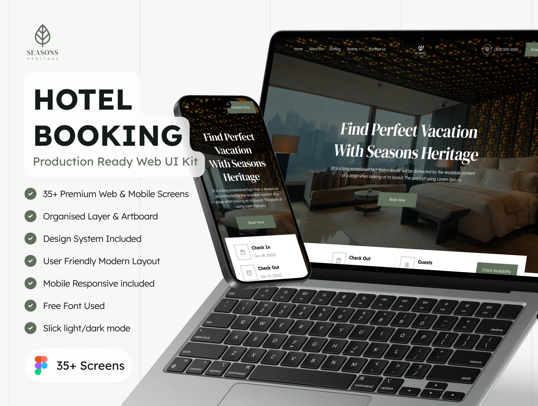 Hotel Booking Website UI Kit