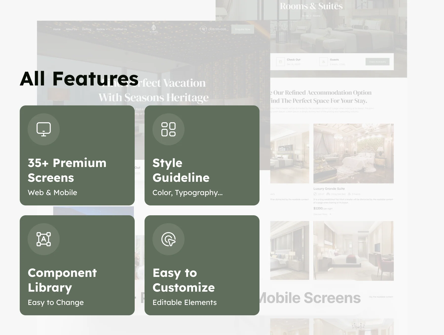 Hotel Booking Website UI Kit 2