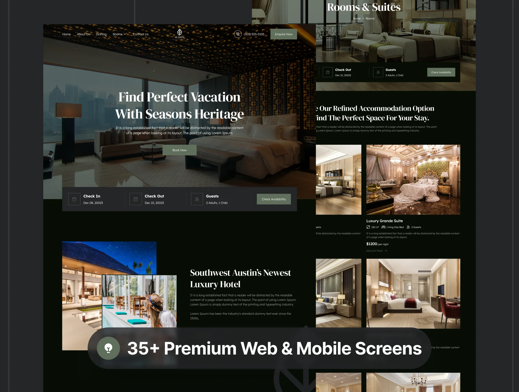 Hotel Booking Website UI Kit 6
