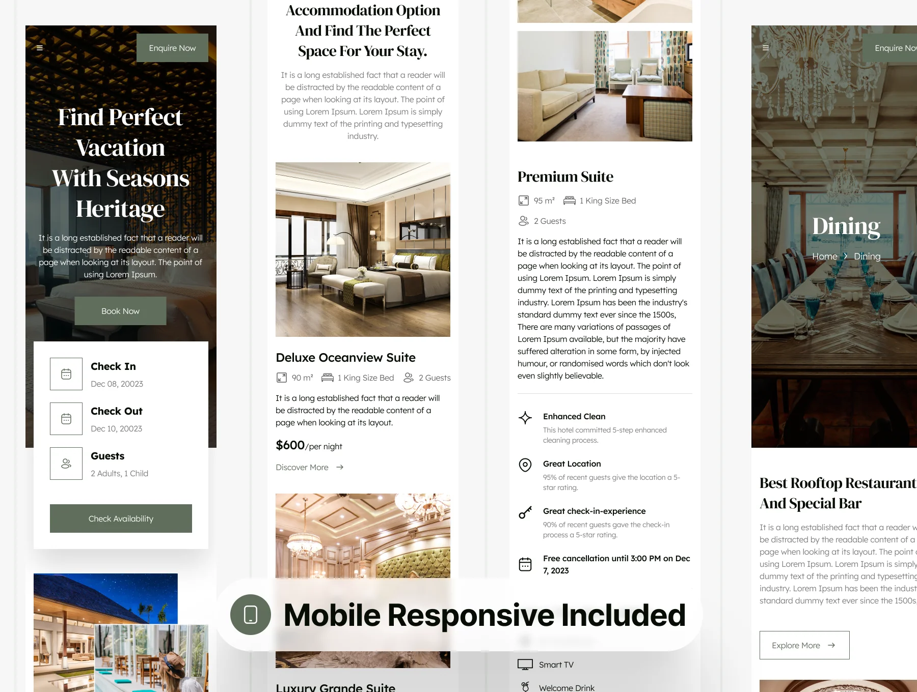 Hotel Booking Website UI Kit 7