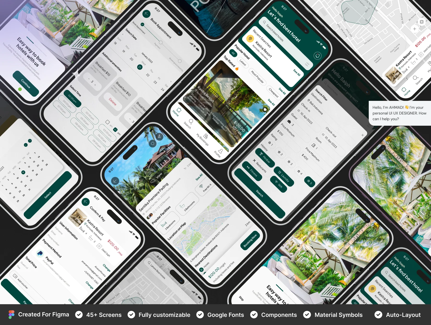 HotelFinder - Hotel Booking Mobile App UI Kit 4